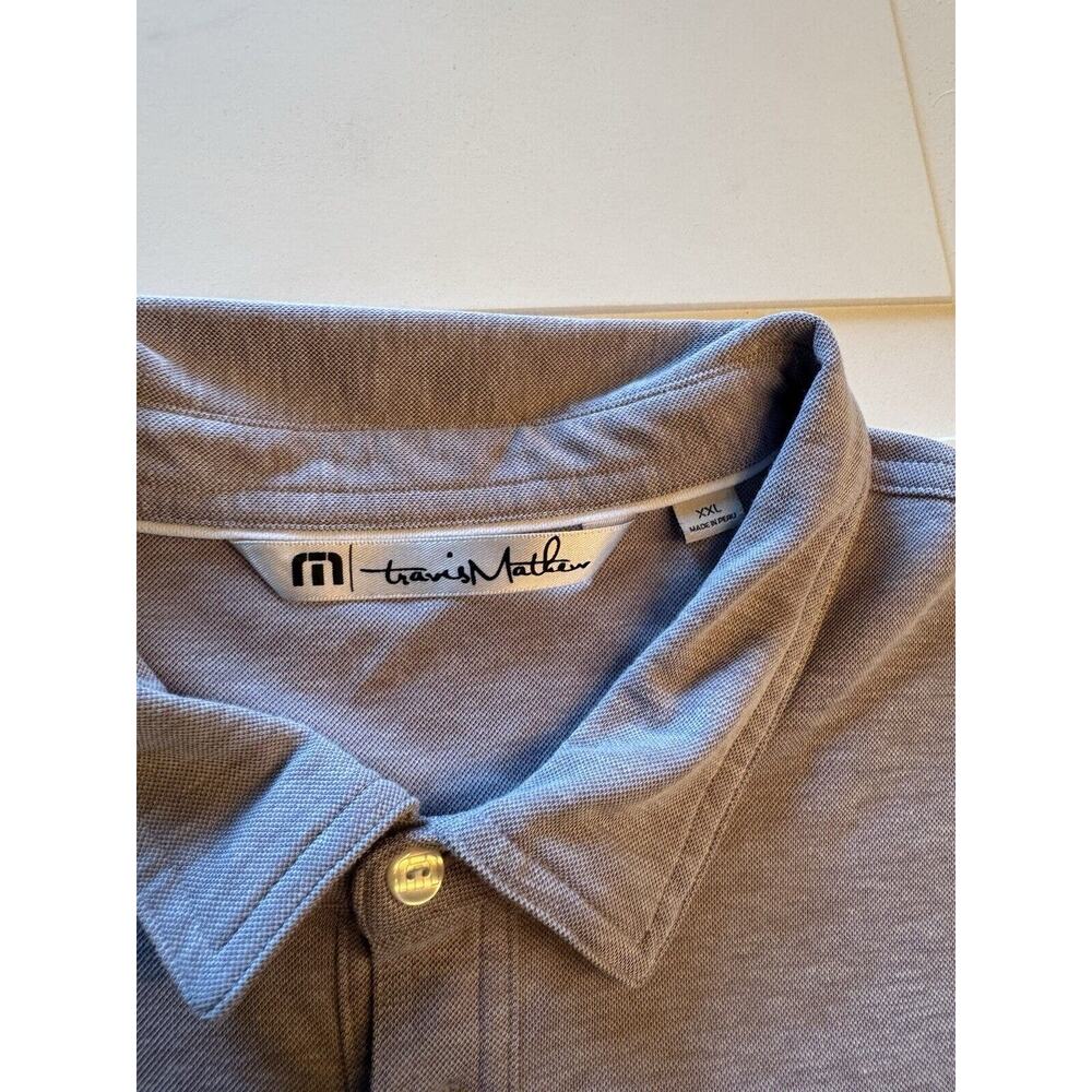 Travis Mathew Men's Grey "Wickenburg Ranch" Golf Shirt Size XXL - Picture 6 of 8